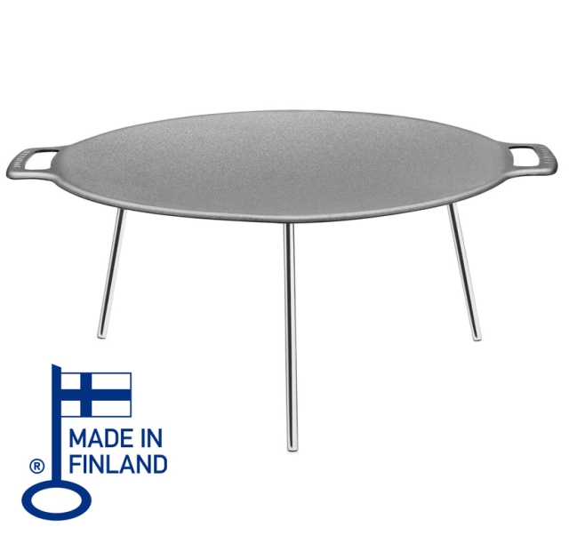 Griddle pan, with legs Hot-rolled steel 58cm
