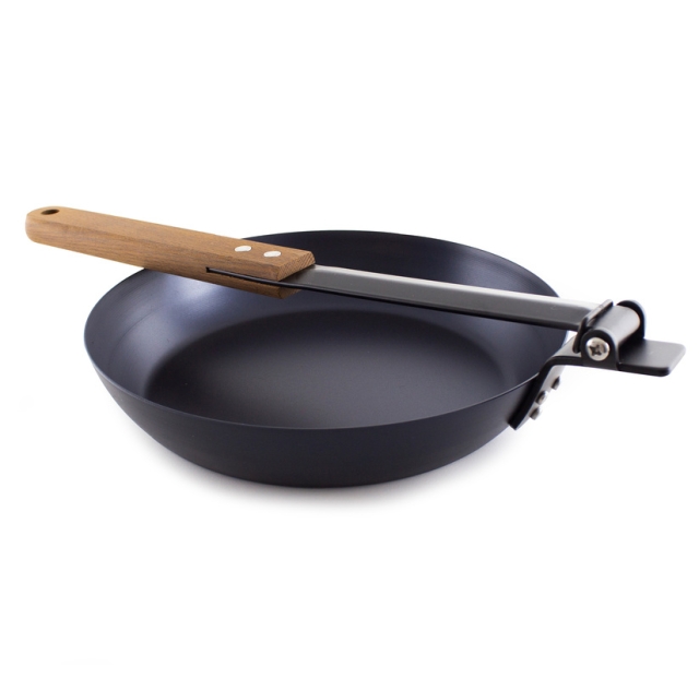Campfire frying pan, Foldable Carbon steel 42cm