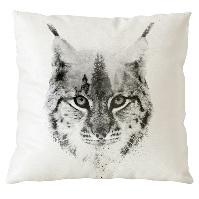 Luchs im Fokus - Kissenbezug 50x50 cm