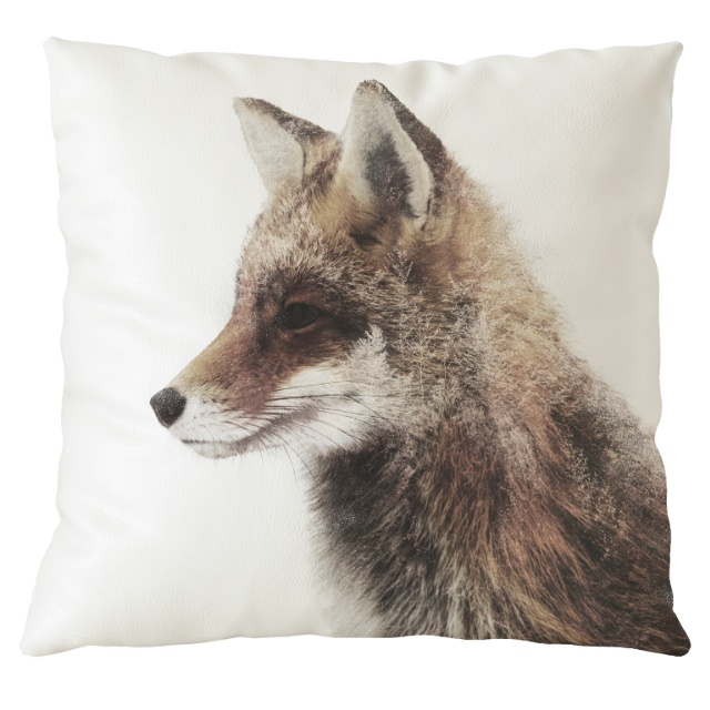 Roter Fuchs im Profil  - Kissenbezug 50x50 cm
