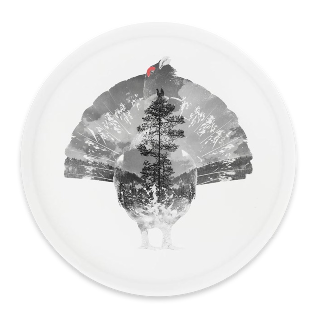 Auerhuhn - Runde Unterlegscheibe Ø38cm