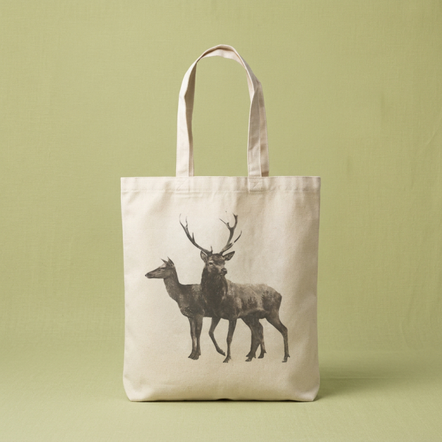 Rotwild Paares - Stofftasche 35x45 cm