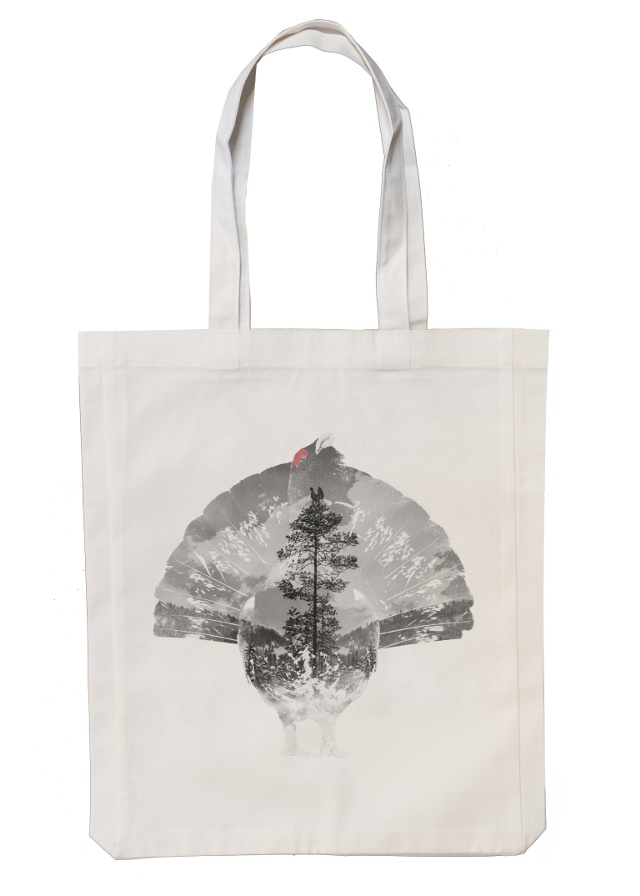 Auerhuhn - Stofftasche 35x45 cm