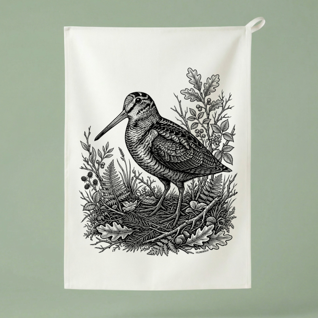 Waldschnepfe - Küchentuch 50x70 cm