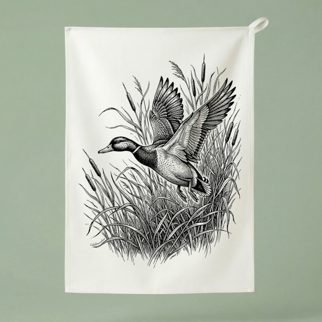 Stockenten-Erpel - Küchentuch 50x70 cm