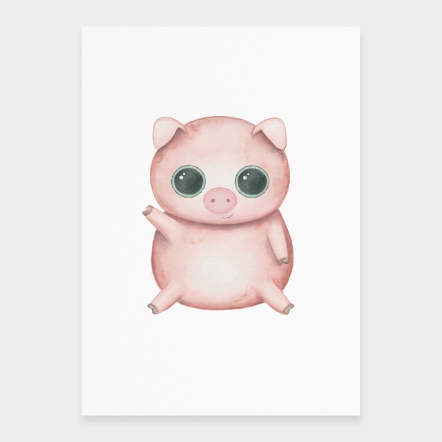 Schweine-Kawaii-Stil