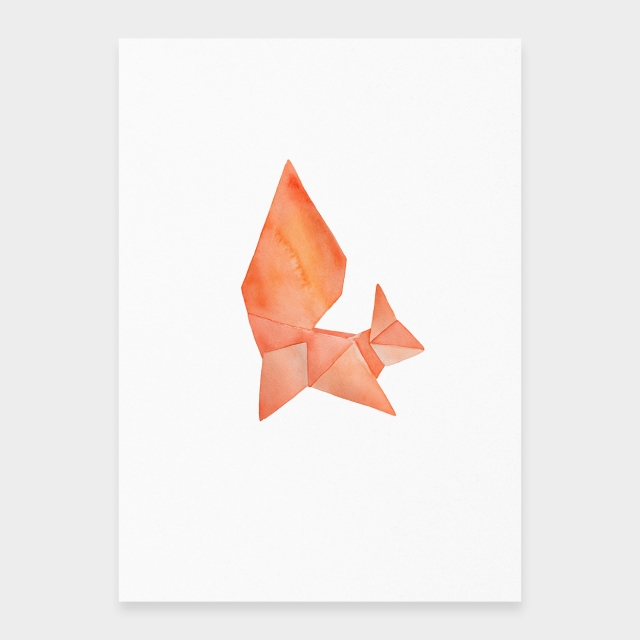 Echo Eichhörnchen-Origami-Stil