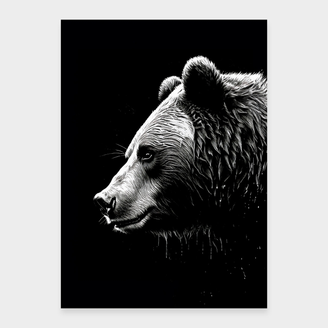 Bär im Profil