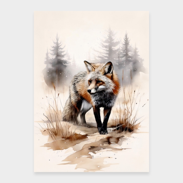 Rotfuchs im Wald