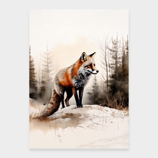 Rotfuchs im Wald