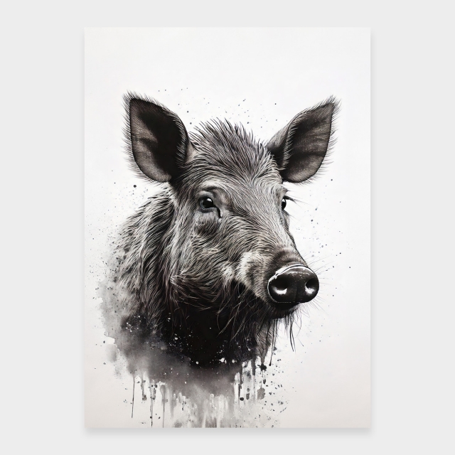 Wildschweinporträt